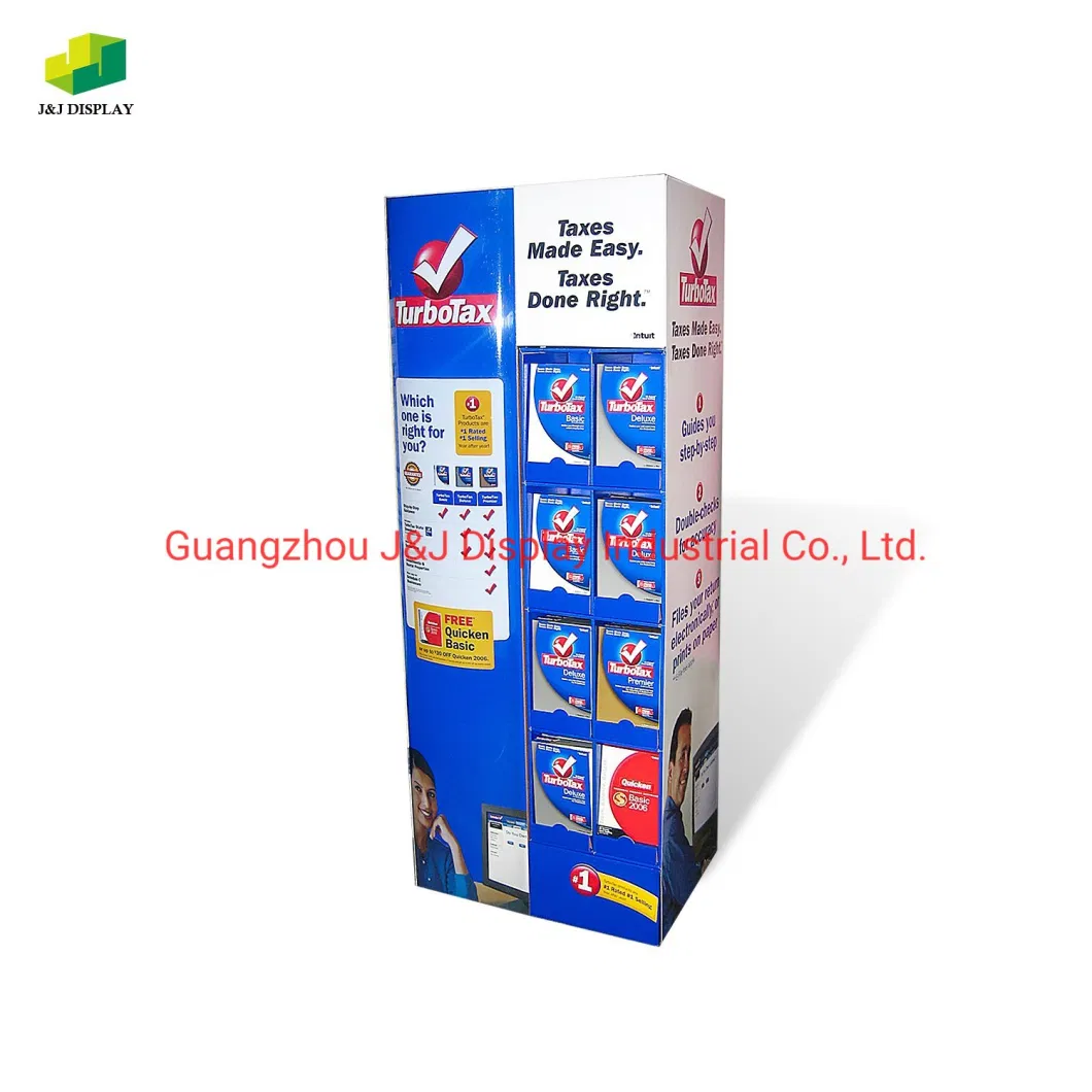 Custom Cardboard Pop Floor Cardboard Store Supermarket Snack Cosmetics Door Shaped Two Sided Display