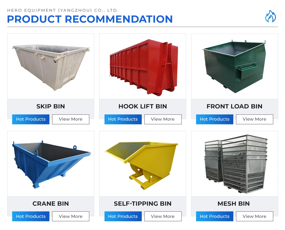 Self Tipping Bin / Steel Garbage Bin / Dump Waste Bin